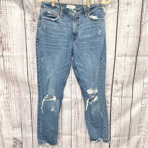 A&F | The Mom High Rise Curve Love Size 29 / 8